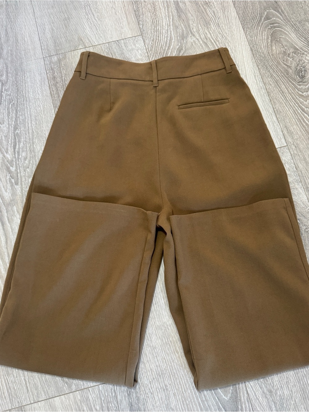 Oak + Fort Coffee Liqueur High-Rise Straight-Leg Trousers Pants office Size 6 - Picture 4 of 16
